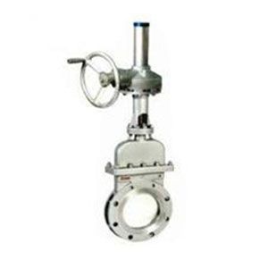 PZ573H傘齒輪對(duì)夾式刀型閘閥