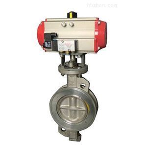 氣動(dòng)對(duì)夾式彈性金屬硬密封蝶閥