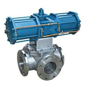 氣動(dòng)四通球閥